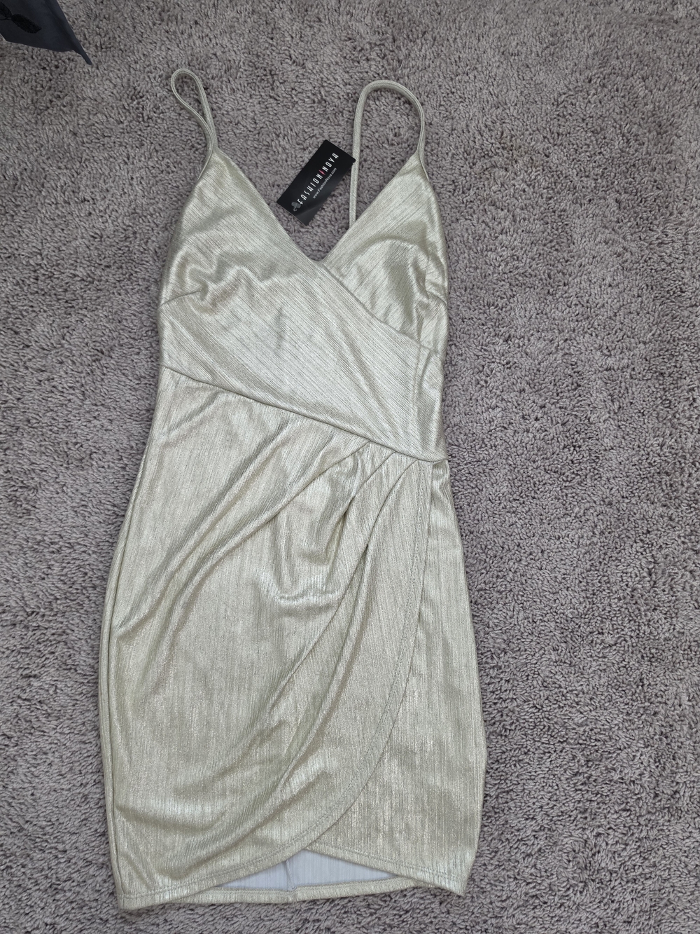 Metallic Mini Dress